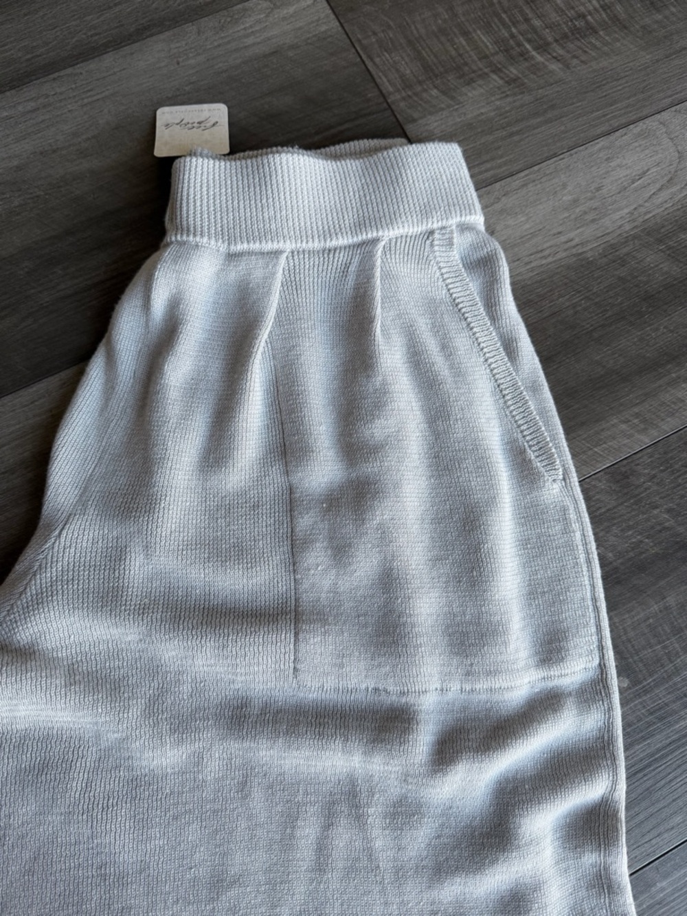 Free People Beach Grey Freya Knit Pants NWT Women’s Sz S Beach Flowy Boho Summer - Picture 3 of 4